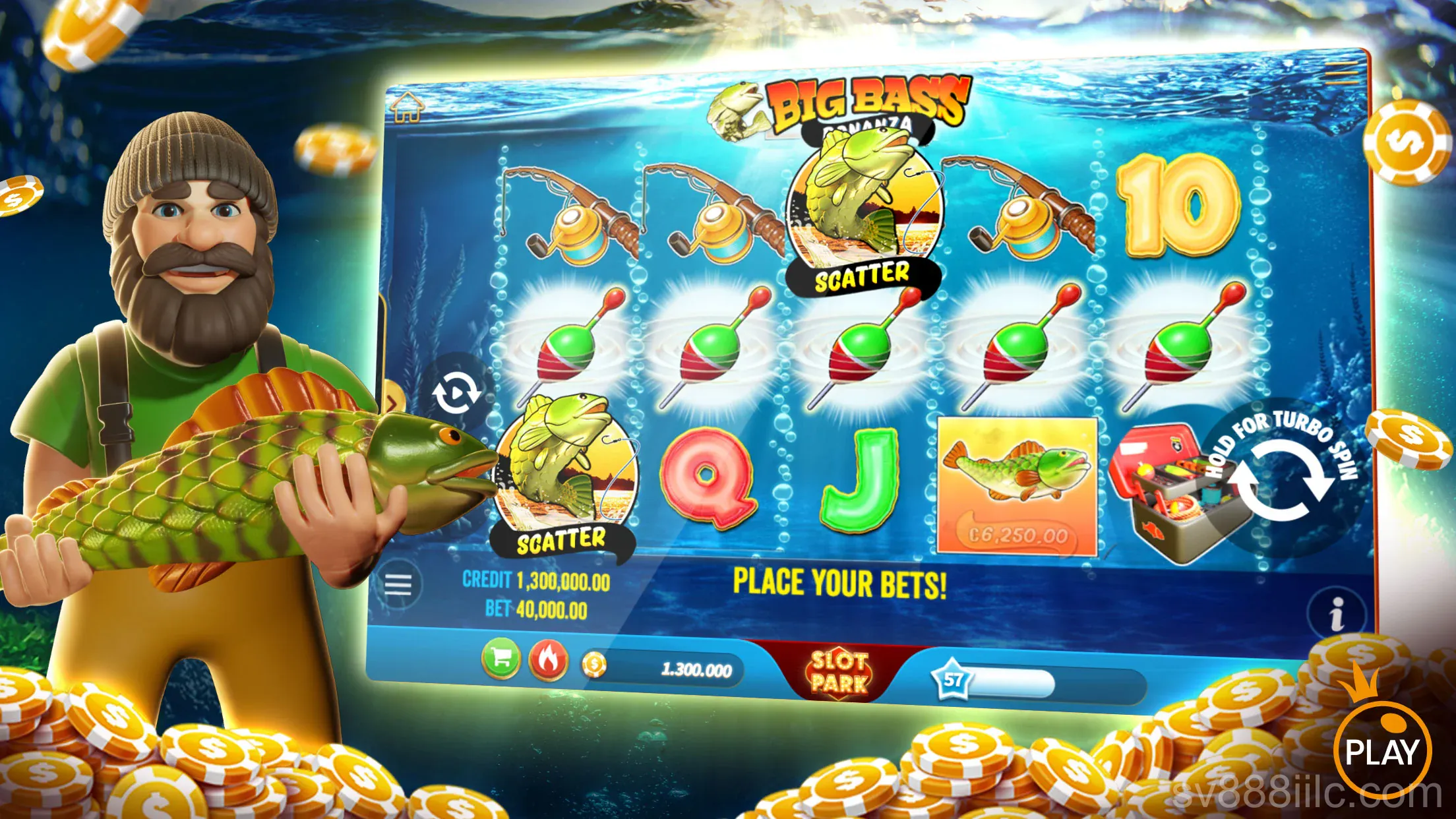 Giao diện trang chủ SV888 trên di động